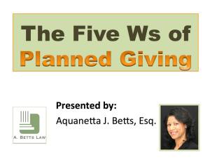 Planned Giving - ebook